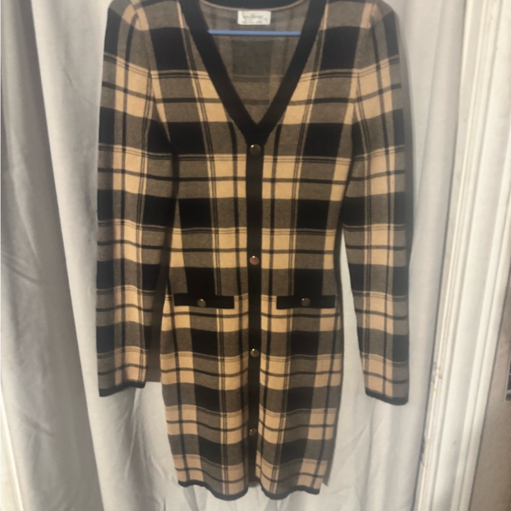 Plaid Long Sleeve Dress